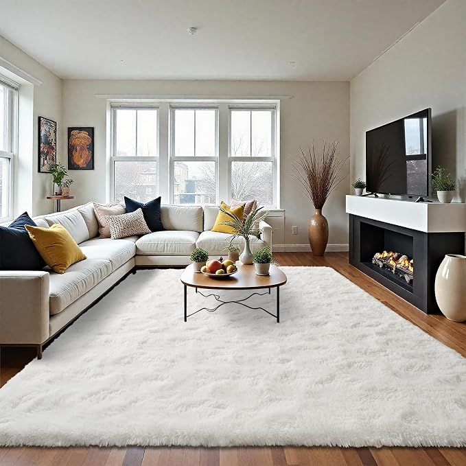 LOCHAS 4x6 Area Rugs Fluffy Living Room Carpets - Image 9