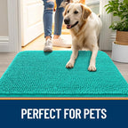 OLANLY Dog Door Mat for Muddy Paws 59x35, Super Absorbent Chenille Mud Mat | - Image 6