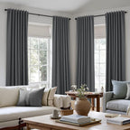 100% Blackout Curtains 84 Inch Length 2 Panels Set - Image 8