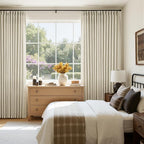 Extra Wide Pinch Pleat 100 x 108 Inch Linen Semi Sheer Curtains 1 Panel | - Image 6