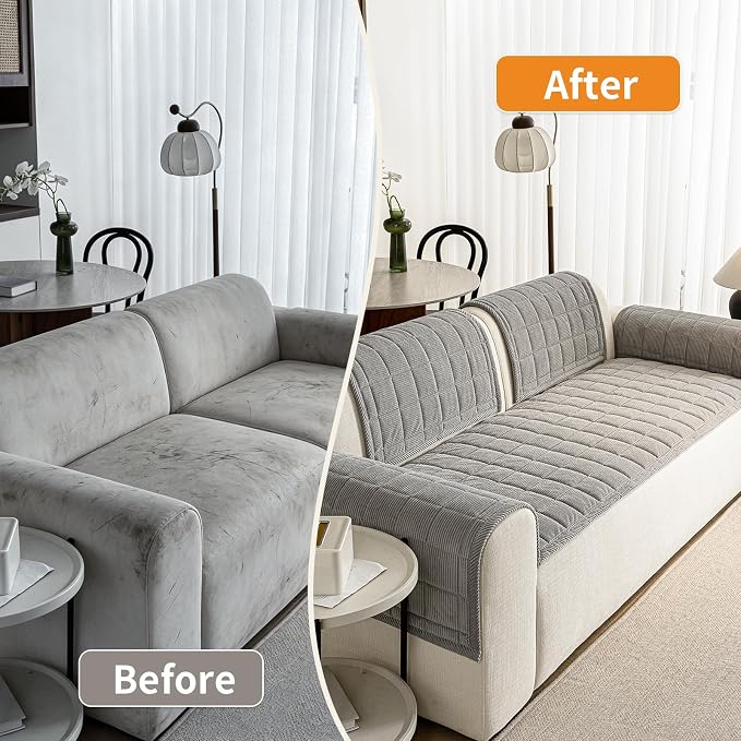 Couch Covers for Dogs Washable, Non Slip Couch Covers for Loveseat Sofa Pet - Image 5