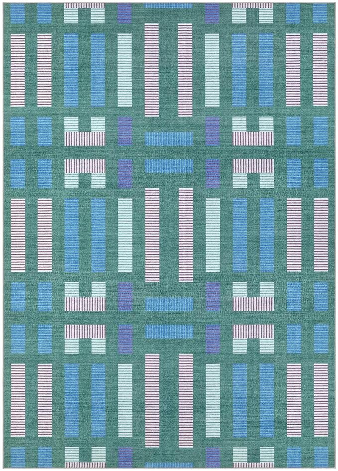 cotiled Boho 10x14 Area Rug for Living Room: Large Moroccan Washable Rug | - Image 10