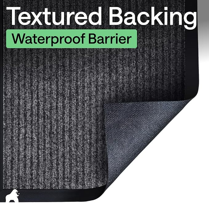 GORILLA GRIP Waterproof Traffic Guard Door Mat, 60x36 Indoor Outdoor Durable - Image 6