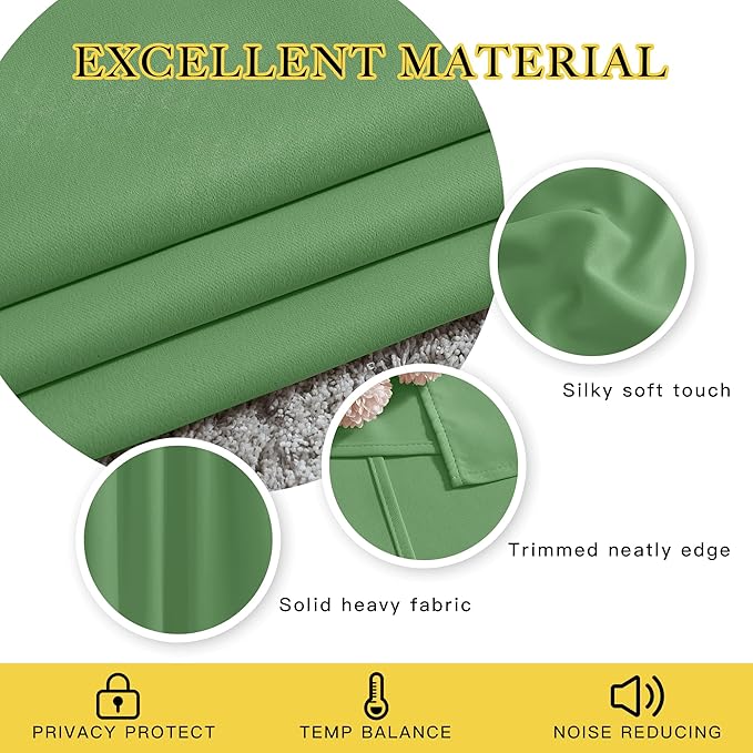NICETOWN Blackout 78 inch Curtains - Image 4