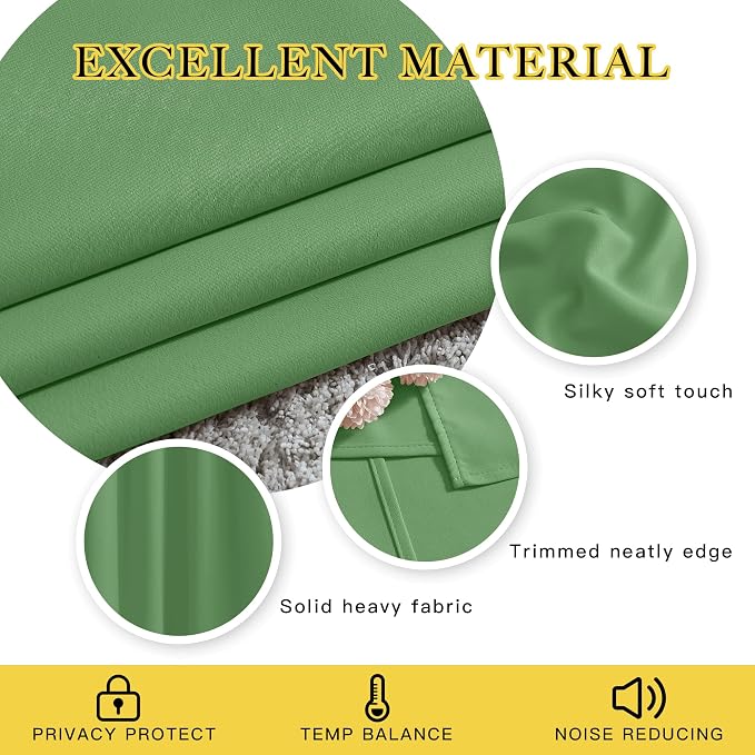 NICETOWN Blackout 108 inch Curtains - Image 3