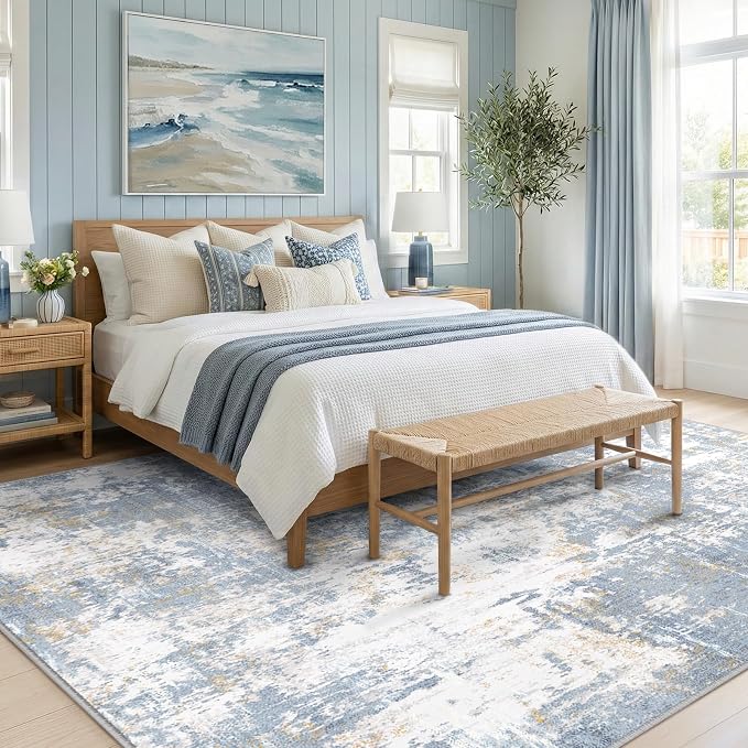 RELEANY Washable 5'x7' Abstract Area Rug - Image 3