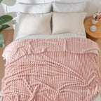 NEWCOSPLAY Fleece Ribbed Cozy Twin Blanket - Image 9