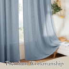 RYB HOME Privacy Sheer Curtains - Image 6