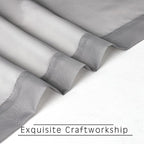 Charcoal Grey Sheer Curtains 36 inches Long, Short Kitchen Window Treatment - Image 5