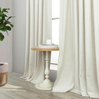 Neutral Blackout Curtains 132 Inches Long Elegant Villa Cottage Cabin 12 Foot - Image 8