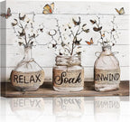 AbcCustomize Wall Art, Canvas Wall Art for Living Room Decor,Wall Decor Aesthetic, Country Nature Landscape Painting for Bedroom Bathroom Office Home Decor