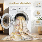 LOONGRUG Runner Rug 2x10 Washable Non-Slip Kitchen Neutral Modern Rug | - Image 2
