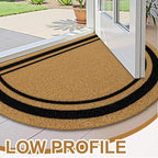 OLANLY Half Circle Front Door Mat, Low Profile Doormat, Stain and Fade Resistant - Image 4