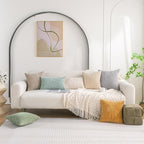 Set of 4 Grey Decorative Throw Pillow Covers 24x24 Inch Corduroy Pillow Covers - Image 2