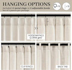PleatedDrapes Light Filtering Kitchen Curtains 63 Inches Long 2 Sets, Basement - Image 4