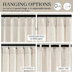 Extra Long Drapes 108 Inches Long 2 Panels - Image 4