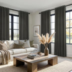 102 Inch Long Charcoal Gray Blackout Curtains - Image 7