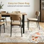 LOONGRUG 8x10 Area Rugs Washable Large Neutral Modern Living Room Rug | - Image 6