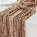 Sioloc Nude Cheesecloth Table Runner Fall Autumn Decor for Home 10ft Table Cloth for Tea Wedding Birthday Party Baby Bridal Shower Halloween Thanksgiving