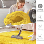 OLANLY Area Rugs for Living Room Bedroom, Machine Washable 4x5.9 ft Soft Fluffy - Image 2
