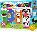 Craftikit® 20 Award-Winning Animal Toddler Arts and Crafts for Kids Ages 3-10 Years, All-Inclusive Animal Craft Kits, Fun Toddler Craft Box for Girls, Boys in Preschool