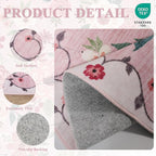 DUKINO 2x5 Runner Rug, Floral Washable Rug - Image 5