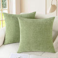 CaliTime Decorative Couch Throw Pillow Covers 16 X 16 Inches Sage Green | Pack by CaliTime