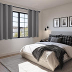Blackout Curtains for Bedroom, Light Grey, 38 x 54 Inch, 2 Panels | Thermal - Image 6