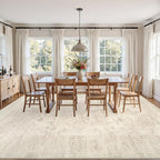 5x7 Area Rugs Living Room: Bedroom Washable Carpet Beige/Brown | Large Vintage - Image 9