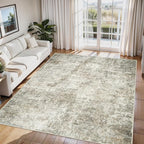 6x9 Area Rugs for Living Room Washable Bedroom Dining Room Beige Brown | Modern by Aelenmu