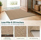 KOZYFLY Boho 2x12 Runners Rugs for Hallway, Long Washable Runner Rug, Woven Non - Image 4