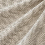 MIULEE Soft Decorative Chenille Euro Pillow Covers Cream 24x24 Pack of 4 | - Image 2