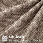 MIULEE Decorative Light Khaki Euro Sham Pillow Covers 24x24 Inch 2 Pack | - Image 6