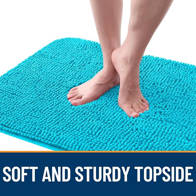OLANLY Dog Door Mat for Muddy Paws 35x24, Super Absorbent Chenille Mud Mat | - Image 4