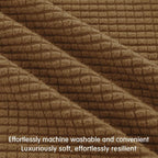 Hokway Stretch Couch Cushion Covers, 3 Piece Individual Sofa Cushion - Image 5