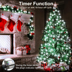 2 Pack Fairy String Lights Plug in, 33Ft Green Wire 100 Micro Starry LED Outdoor String Lights with 8 Modes Timer IP68 Waterproof Twinkle Lights for Bedroom Garden Christmas Home Decor (Cool White)