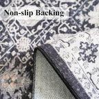 4x10 Washable Hallway Runner Rug: Oriental 10ft Extra Wide Ultra Soft Runners - Image 4
