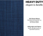 LEXMORE Placemats Set of 4 Vinyl/Plastic Woven Place Mats for Kitchen Table Indoor/Outdoor Washable Placemat Wipeable Dining Table Mats(Navy Blue)