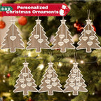 Personalized Christmas Ornaments 2025 with Family Names 1-7 Names Custom Ornaments for Christmas Tree Personalized Ornament Gifts