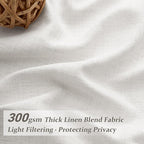 Unique Beige White 86 Inch Bedroom Curtains 2 Panel Sets, Modern Pinch Pleat - Image 2