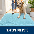 OLANLY Dog Door Mat for Muddy Paws 54x32, Super Absorbent Chenille Mud Mat | - Image 6