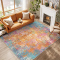 RELEANY Washable 5'x7' Abstract Area Rug by RELEANY
