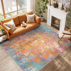 RELEANY Washable 5'x7' Abstract Area Rug by RELEANY