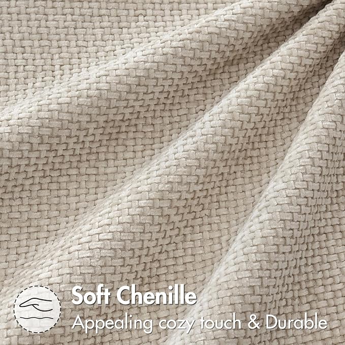 MIULEE Decorative Lumbar Throw Pillow Covers 12x20 in Neutral Beige 2 Pack | - Image 8