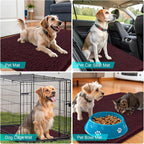 OLANLY Dog Door Mat for Muddy Paws 59x35, Super Absorbent Chenille Mud Mat | - Image 7