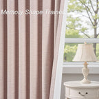 Topfinel Pink Linen Curtains 120 Inches Long - Image 7