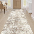 LOONGRUG Runner Rug 2x5 Washable Non-Slip Kitchen Neutral Modern Rug | Abstract - Image 4