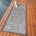 Keen Home Design Terrace Outdoor Runner Rug - 2x12 Washable Indoor/Outdoor Rug for Patio, Kitchen, Balcony, Beach, Garden, Deck and Porch, Size: 2'2"x11'10"