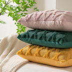Set of 2 Soft Moroccan Throw Pillow Covers 24x24 Inch Plush Boho Decorative - Image 7