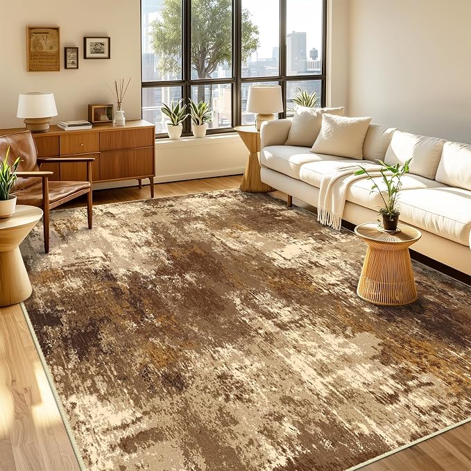 RELEANY Washable 2'x3' Abstract Area Rug - Image 8
